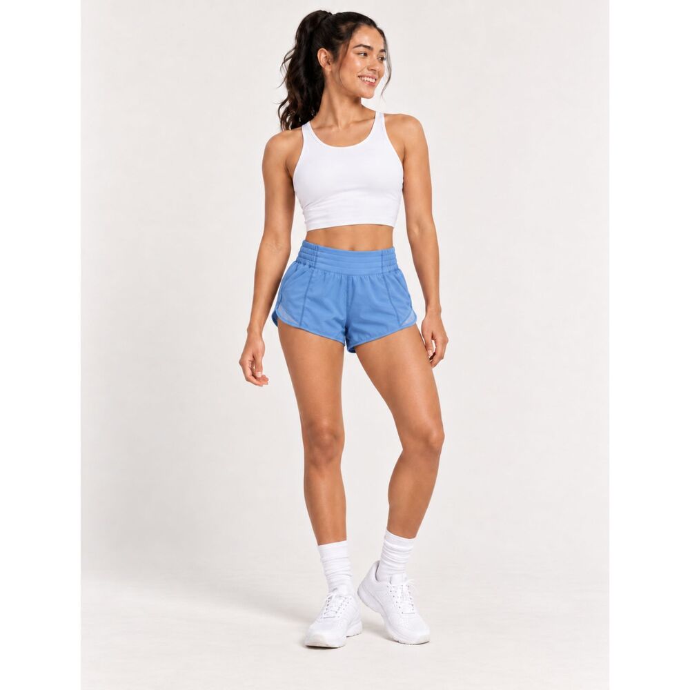 Lululemon Hotty Hot Running Shorts Light Blue Women’s Size 6
